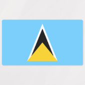 Vlag van Saint Lucia Labels (Design 1)