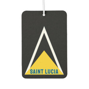 Vlag van Saint Lucia - Noir Luchtverfrisser