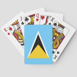 Vlag van Saint Lucia Pokerkaarten