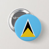 Vlag van Saint Lucia Ronde Button 5,7 Cm (Voorkant /achterkant)