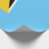 Vlag van Saint Lucia (Saint Lucia) (Caribisch gebi Cadeaupapier (Hoek)