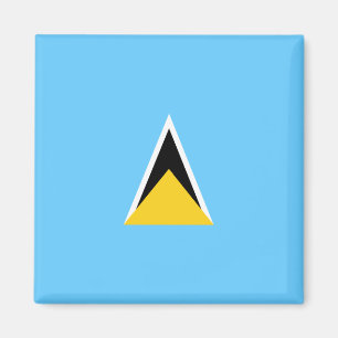 Vlag van Saint Lucia (Saint Lucia) (Caribisch gebi Magneet