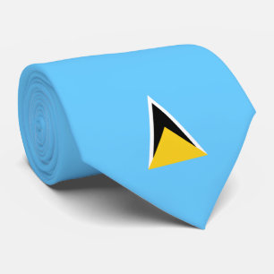 Vlag van Saint Lucia (Saint Lucia) (Caribisch gebi Stropdas