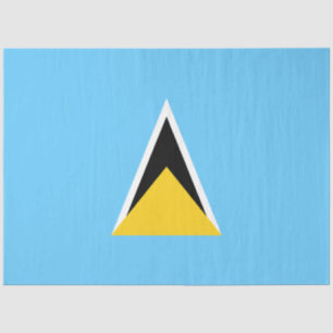 Vlag van Saint Lucia (Saint Lucia) (Caribisch gebi Tissuepapier
