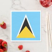 Vlag van Saint Lucia Servet (Insitu)