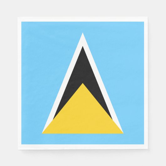 Vlag van Saint Lucia Servet (Voorkant)