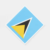 Vlag van Saint Lucia Servet (Hoek)