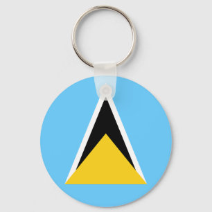 Vlag van Saint Lucia Sleutelhanger