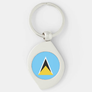 Vlag van Saint Lucia Sleutelhanger