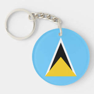 Vlag van Saint Lucia Sleutelhanger