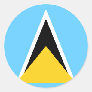 Vlag van Saint Lucia Sticker