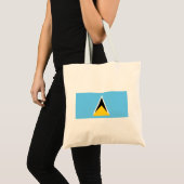 Vlag van Saint Lucia Tote Bag (Voorkant (product))