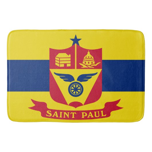 Vlag van Saint Paul (Minnesota) Badmat (Voorkant)