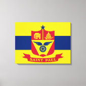 Vlag van Saint Paul (Minnesota) Canvas Afdruk (Voorkant)