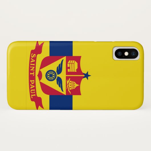 Vlag van Saint Paul (Minnesota) Case-Mate iPhone Case (Achterkant (horizontaal))