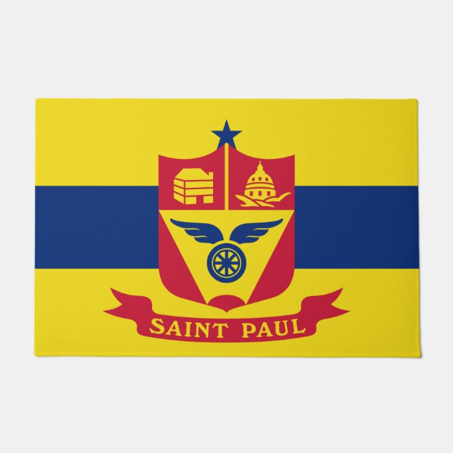 Vlag van Saint Paul (Minnesota) Deurmat (Voorkant)