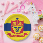 Vlag van Saint Paul (Minnesota) Papieren Bordje (Feest)