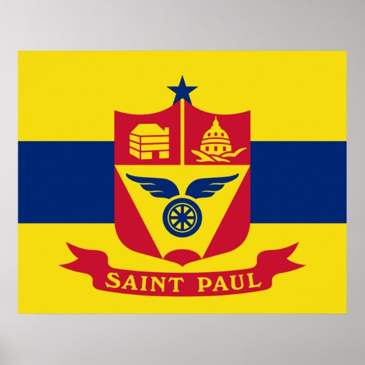 Vlag van Saint Paul (Minnesota) Poster (Voorkant)