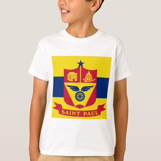 Vlag van Saint Paul (Minnesota) T-shirt (Voorkant)
