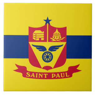 Vlag van Saint Paul (Minnesota) Tegeltje