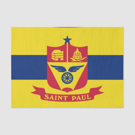 Vlag van Saint Paul (Minnesota) Tissuepapier (Voorkant)