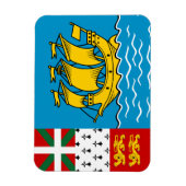 Vlag van Saint-Pierre en Miquelon Magneet (Verticaal)