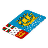 Vlag van Saint-Pierre en Miquelon Magneet (Linkerzijde)