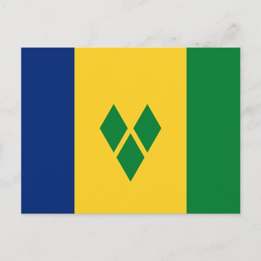Vlag van Saint Vincent Briefkaart (Voorkant)