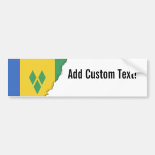 Vlag van Saint Vincent Bumpersticker