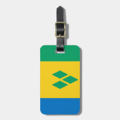 Vlag van Saint Vincent Easy ID Personal Bagagelabel (Voorkant verticaal)