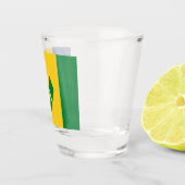 Vlag van Saint Vincent en de Grenadines Shot Glas (Rechts)