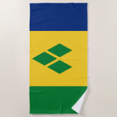 Vlag van Saint Vincent Strandlaken (Voorkant)
