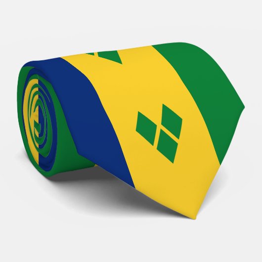 Vlag van Saint Vincent Stropdas (Opgerold)