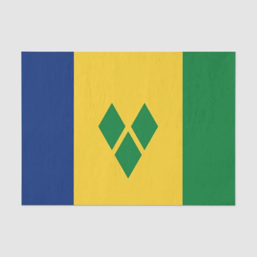 Vlag van Saint Vincent Tissuepapier (Voorkant)