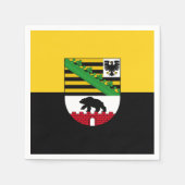 Vlag van Saksen-Anhalt Paper Napkins Servet (Voorkant)
