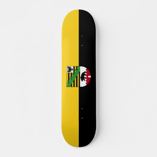 Vlag van Saksen-Anhalt Skateboard (Voorkant)