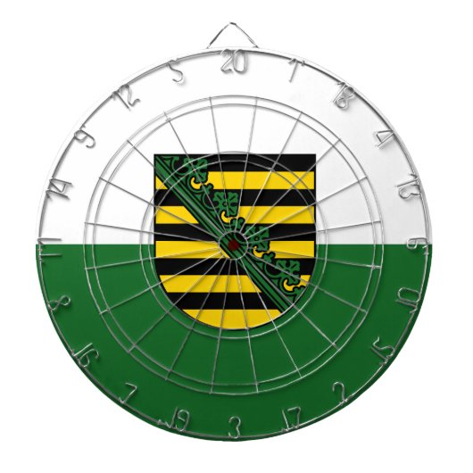 Vlag van Saksen Dartboard Dartbord (Voorkant)