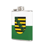 Vlag van Saksen Hip Flask Heupfles (Links)