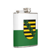Vlag van Saksen Hip Flask Heupfles (Rechts)