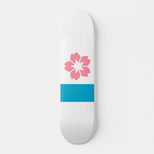 Vlag van Salem, Oregon Skateboard (Voorkant)