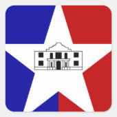 Vlag van San Antonio, Sticker Texas Square (Voorkant)