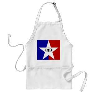 Vlag van San Antonio, Texas Adult Apron Standaard Schort