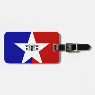 Vlag van San Antonio, Texas Bagagelabel