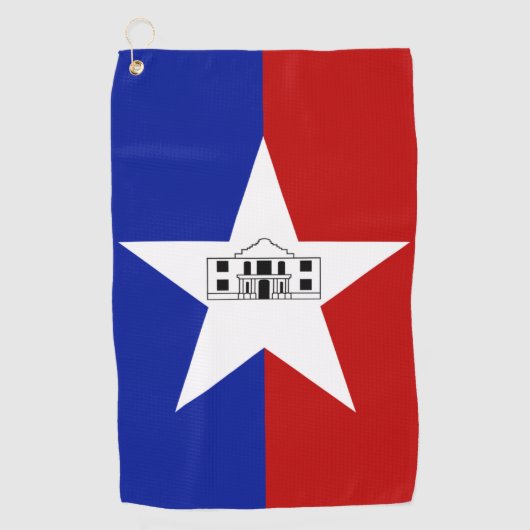 vlag van San Antonio (Texas) Golfhanddoek (Voorkant)