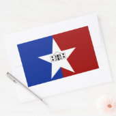 vlag van San Antonio (Texas) Rechthoekige Sticker (Envelop)