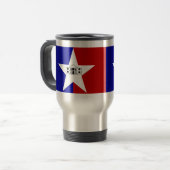 Vlag van San Antonio, Texas Travel Mug Reisbeker (Voorkant links)