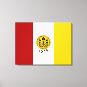 Vlag van San Diego (Californië) Canvas Afdruk