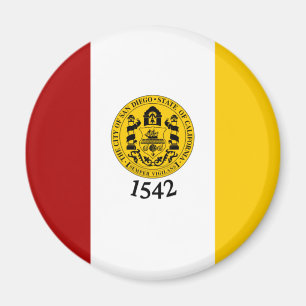 Vlag van San Diego, Californië Magneet