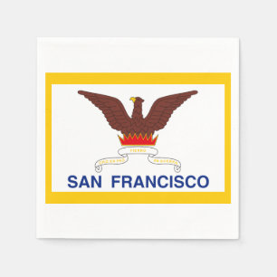 Vlag van San Francisco, California Paper Napkins Servet