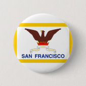 Vlag van San Francisco, Californië Pinback Button (Voorkant)